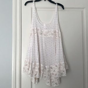 Dress or tank with lace bottom